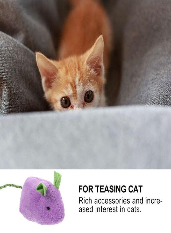 BohoBark Soft Cute pet cat Colorful Small Fun Interactive Plush mice Toys Mouse Toys for Indoor Cats with Catnip - Image 5